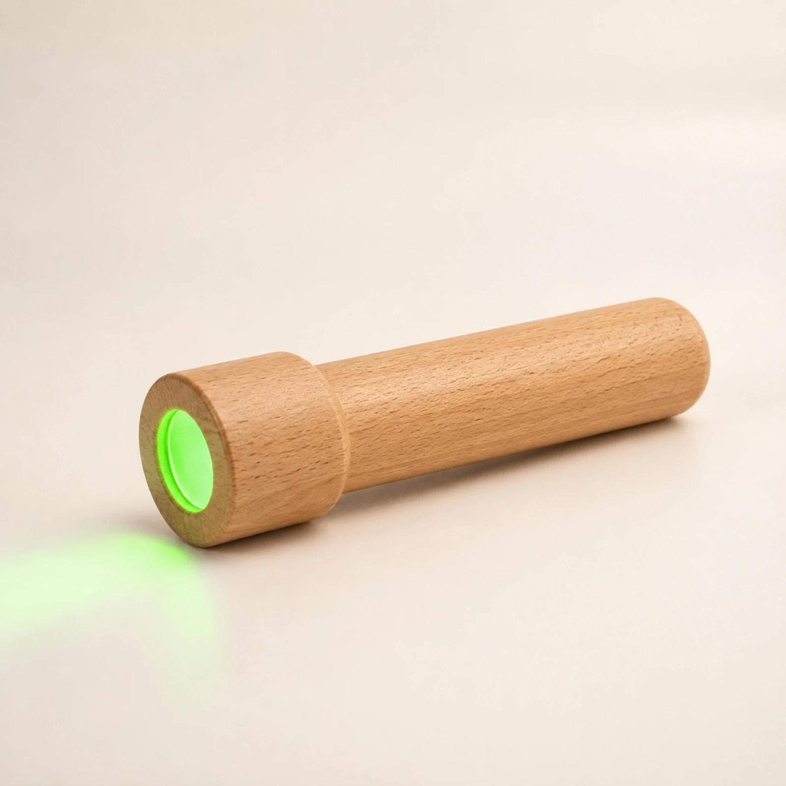 5 Pieces Handheld Light Child-Friendly Beechwood Flashlight with Charging Port for Children, Science Experiments