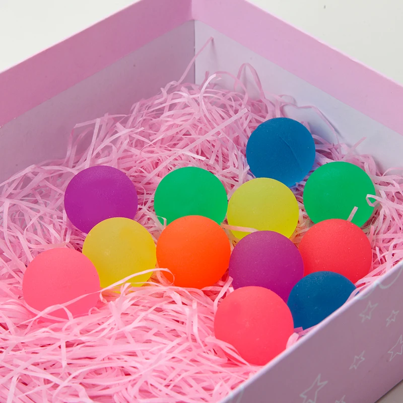 Children Elastic Ball Toys Bounce Rubber Jump Balls Solid Colored Float Ball Indoor Fun Ball Egg Twisting Machine Toy TMZ