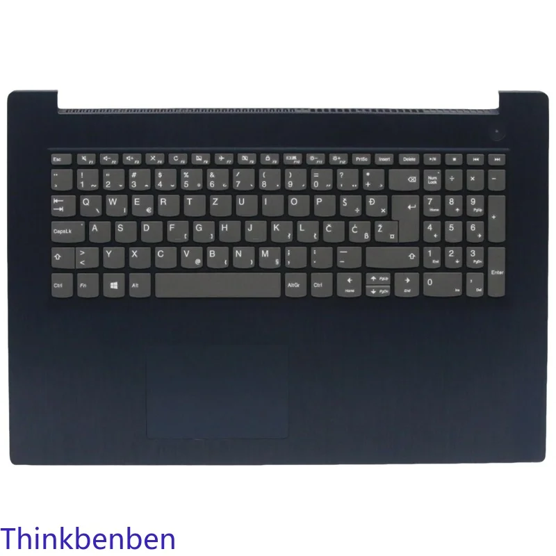 SI Slovenian Blue Keyboard Upper Case Palmrest Shell Cover For Lenovo Ideapad 3-17ADA05 IML05 ARE05 IIL05 5CB0X56797