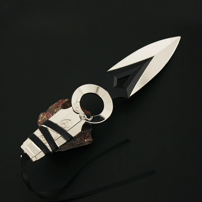 JX TOY 17cm Valorant Knife Jett Kunai with Holster Alloy Craft Model Game Peripherals GO! Vol. 1 Melee Reaver Weapon Home Decor