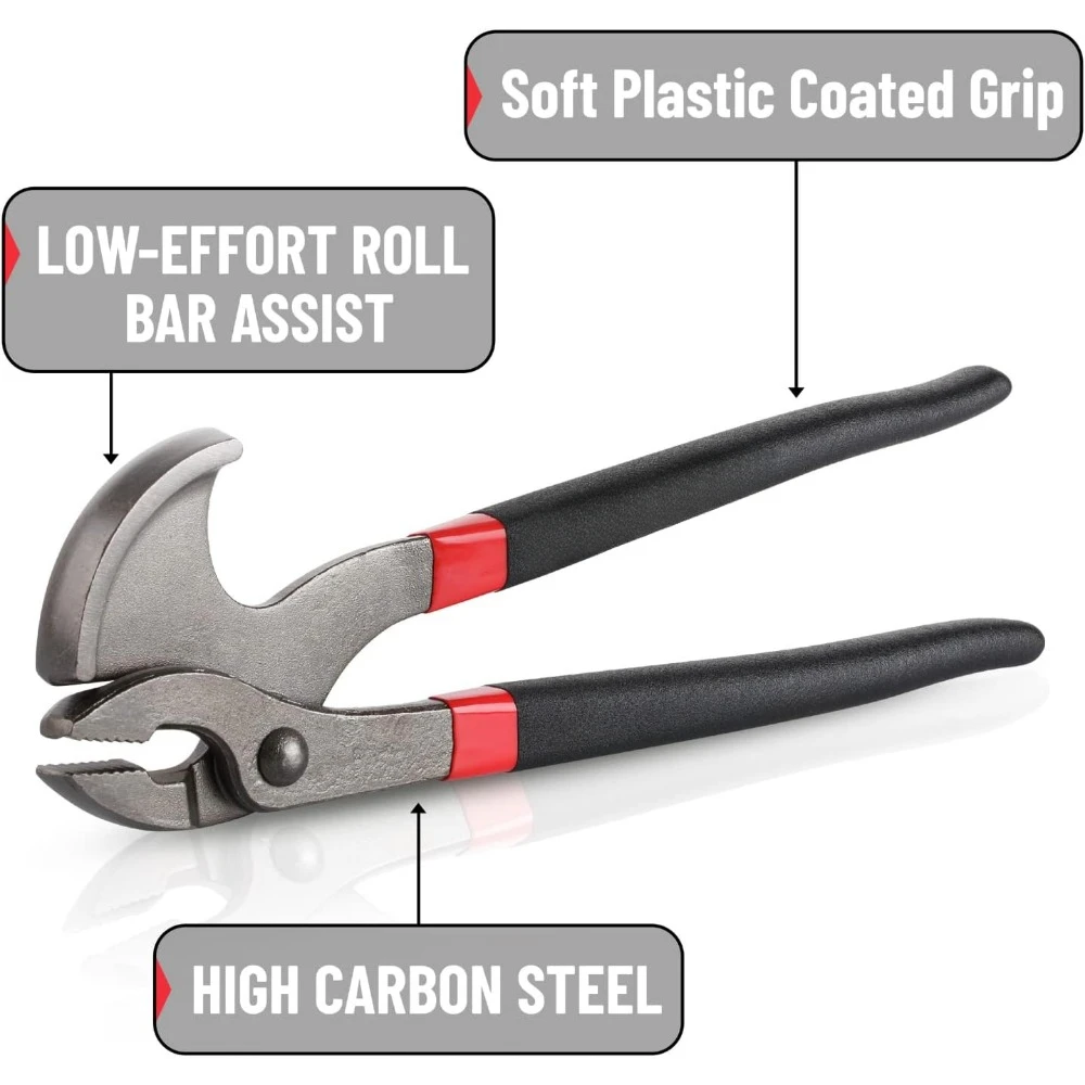 Nail clippers, pliers, 11 "nail clipper tools, multiple tools, Hand tools, nail pulling, Carpenter tools, nail remover