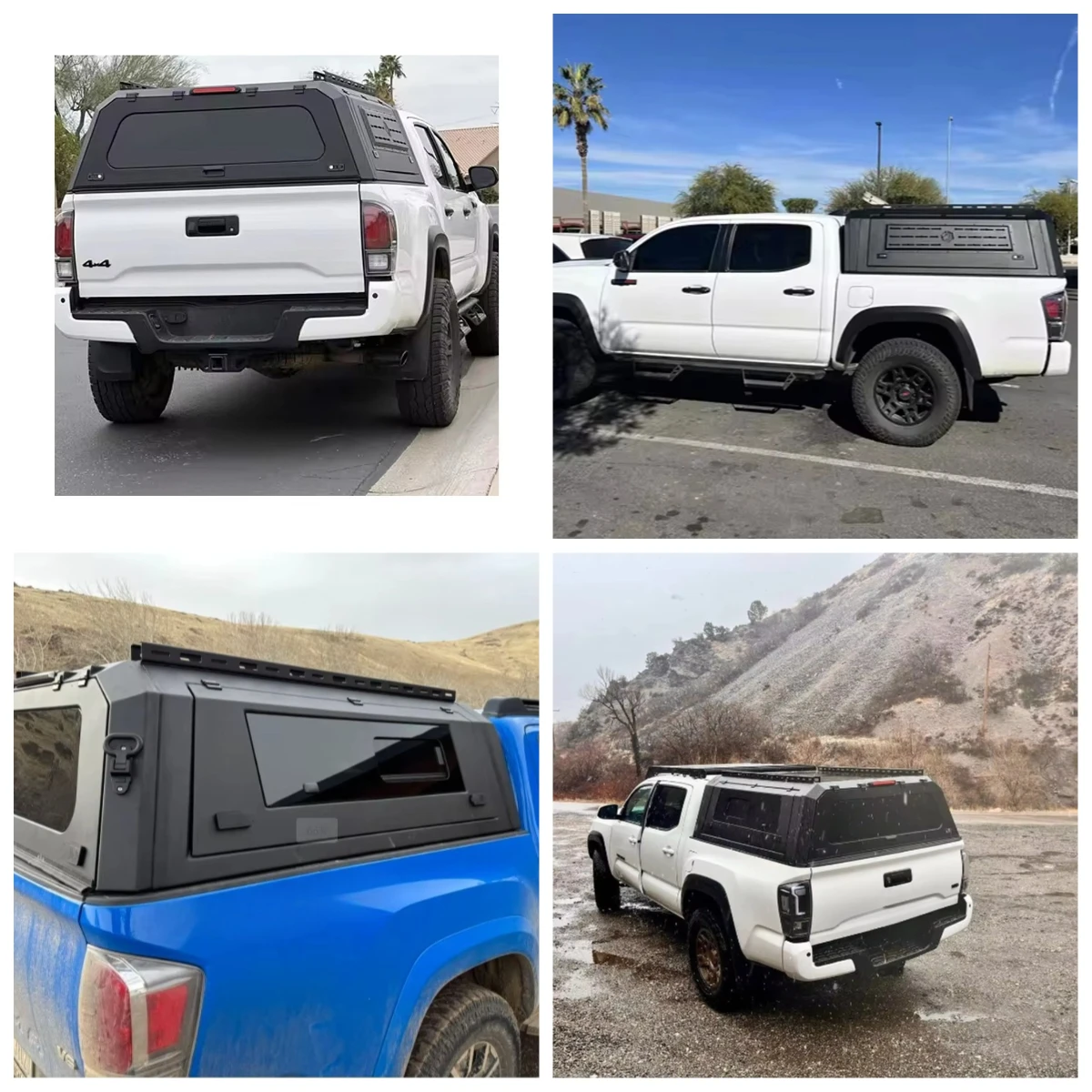

Pickup 4x4 Accessories Aluminum Ute Canopy for Tacoma 5ft 6ft Smart Truck CapTopper Camper 2024 Tacoma New Model Canopy