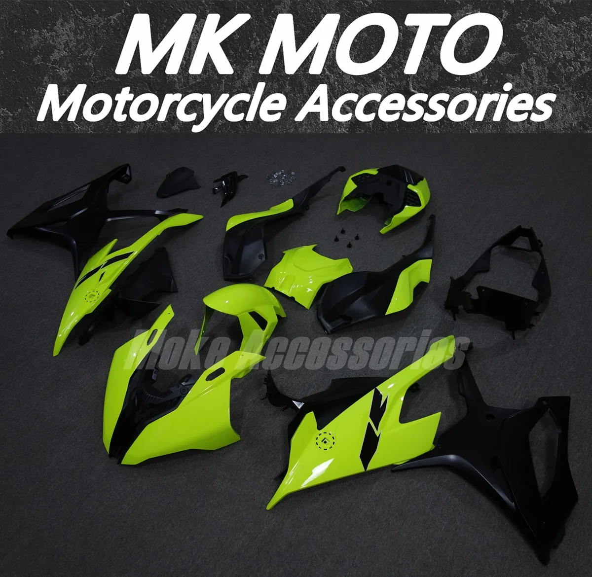 

Motorcycle Fairings Kit Fit For M1000RR S1000rr 2019 2020 2021 2022 Bodywork Set Injection Neon fluorescence Black