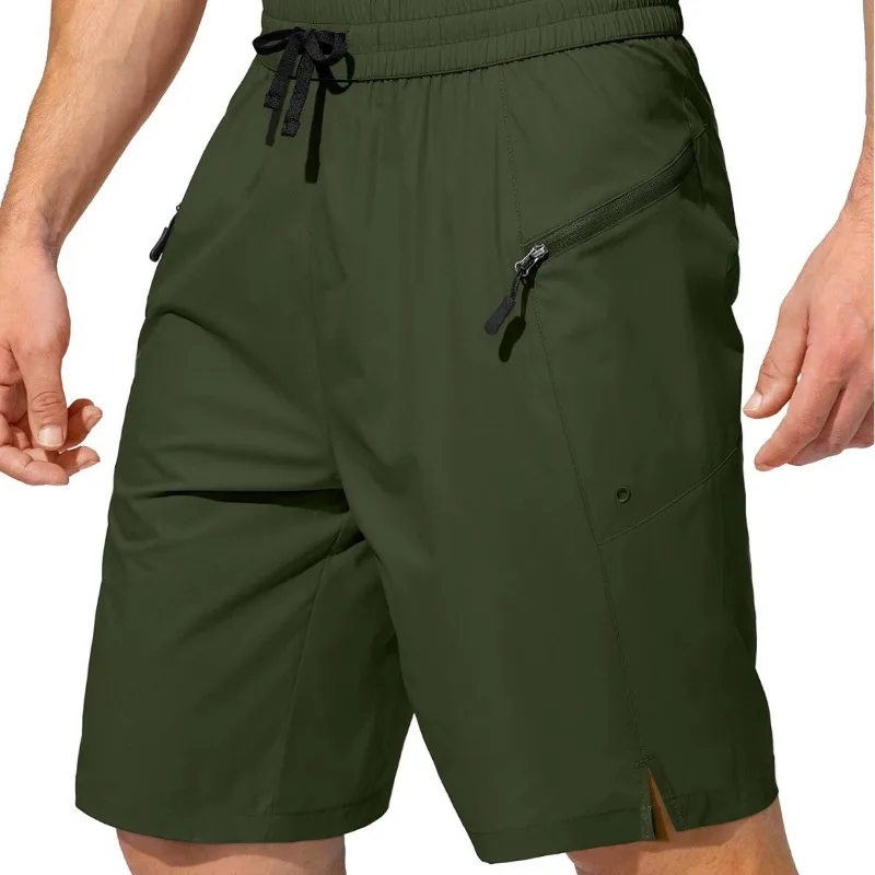 

Мужские быстросохнущие пляжные шорты-капри с карманами на молнии