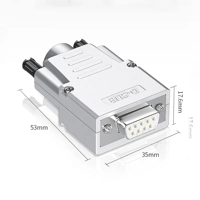 Metal Shell DB9 Breakout Connector Welding Free Joint DB9 Pin Serial Port Head Male Female 9Pin RS232 Serial COM Port 485 Plug