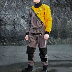 3-Layer Waterproof Breathable Men's Dry Suit  Warm Drysuit for Expedition Paddling Kayak Fishing. Whitewater Wading Water Sport