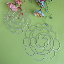 2022 beautiful spiral flower cutting dies for English letters, scrapbooks, reliefs, craft stamps, photo album puzzl