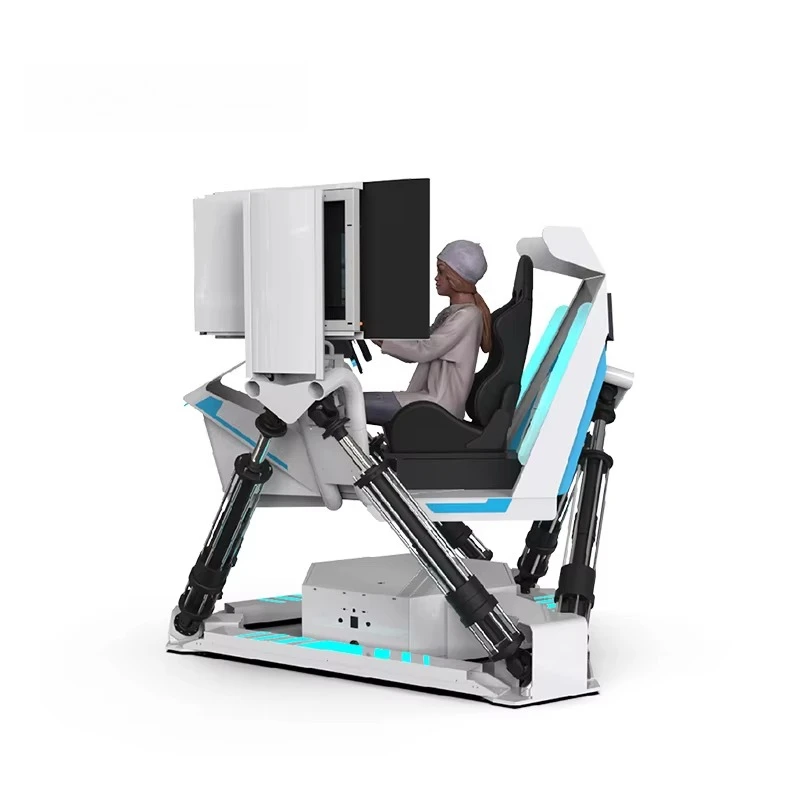 Renixsim Virtual Reality Kids Entertainment Park Racing Car Game Simulator Cockpit