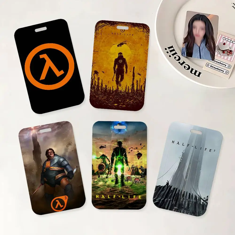 Game H-Half L-Life Ausweishalter mit Umhängeband für Büro, Schule, Namenskarten, Ausweishülle