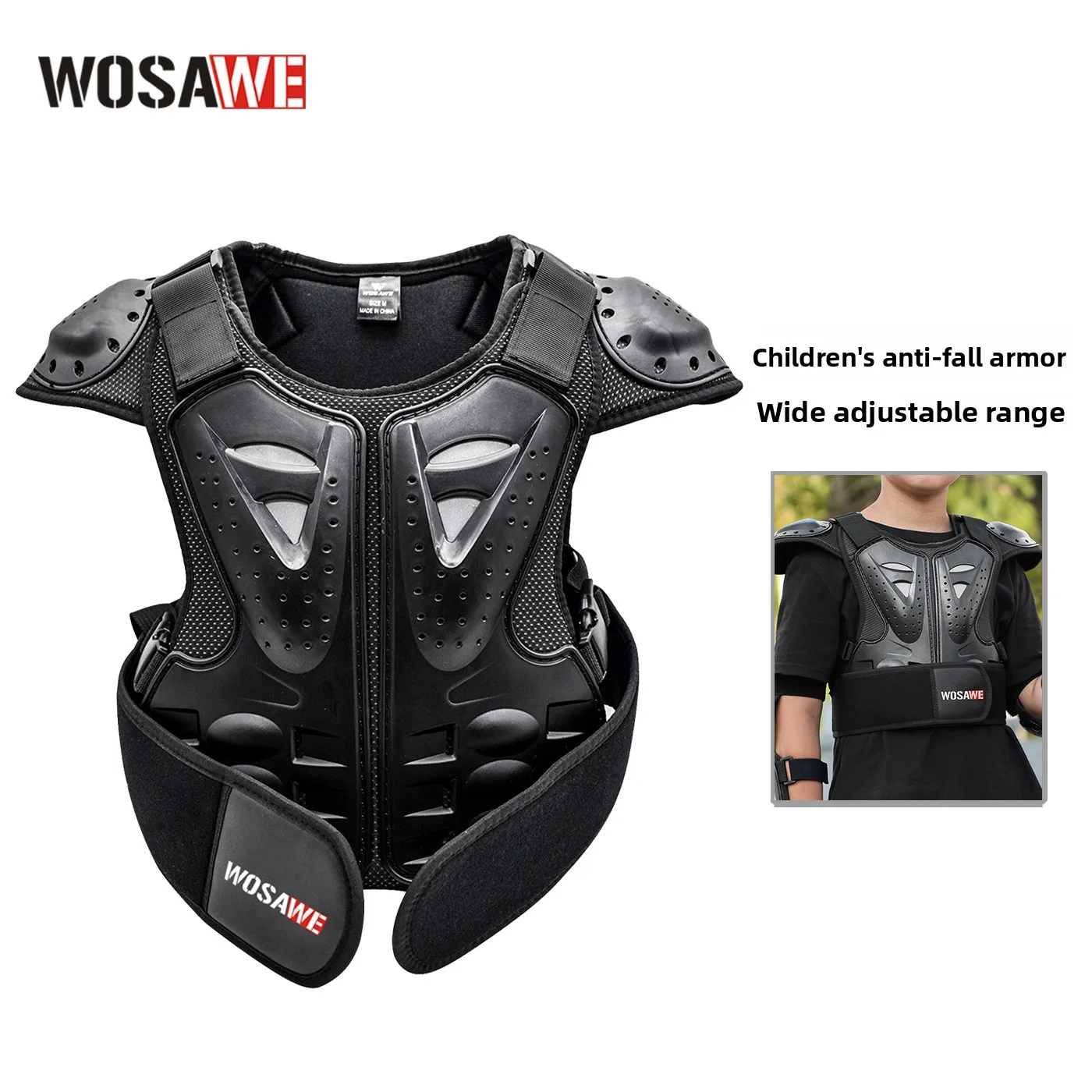 WOSAWE Motorcycle Armor Adult Protection Gears Chest Back Protector Outdoor Racing Moto Motocross MTB Dirt Bike Body Armour Vest view 4