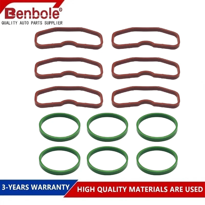 12Pcs Upper & Lower Intake Manifold Gaskets 079129717B 079129717D 079129717A For Audi A4 A5 A6 A7 A8 Q5 Q7 S4 S5 VW Touareg 3.0T