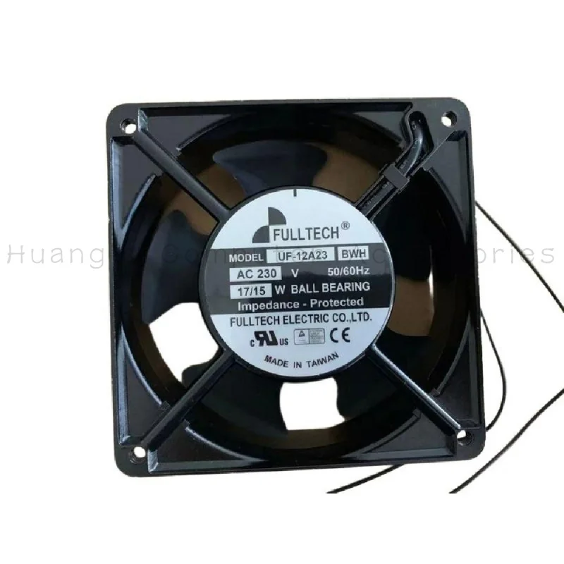 SS+New For FULLTECH UF-12A23 BWH Cabinet Axial Cooling Fan 230VAC 17/15W 120x120x38MM