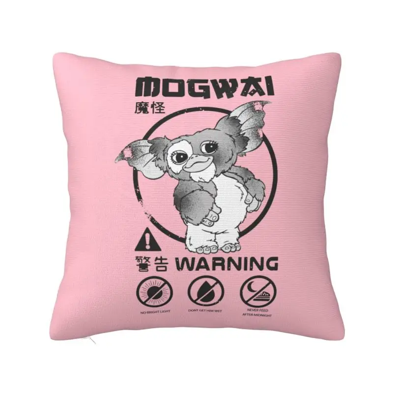 Custom Gremlinse Mogwai Rules Cushion Covers Gizmo 80s Movie Monster Sci Fi Velvet Nordic Pillows