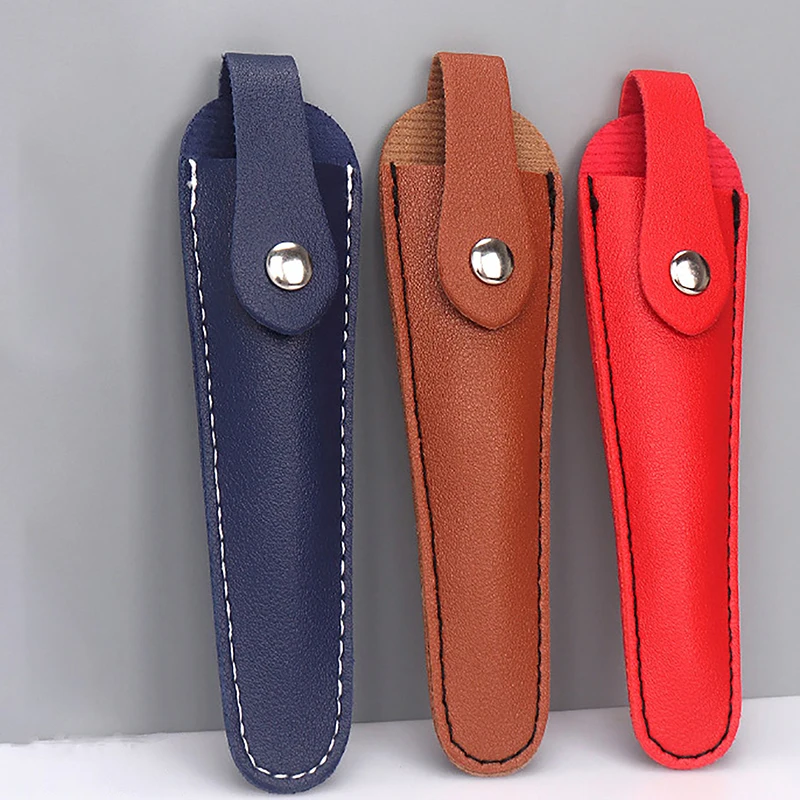 

1Pcs Professional Leather Case Barber Packet Scissor Bag Cover Shears Holster Hairdressing Cowhide Hair Scissors Storage Holder