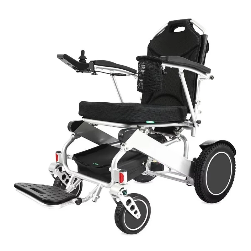 Outdoor Remote Joystick   Beach  Metal Silver Ce Patient Fence   Chair 6km/h