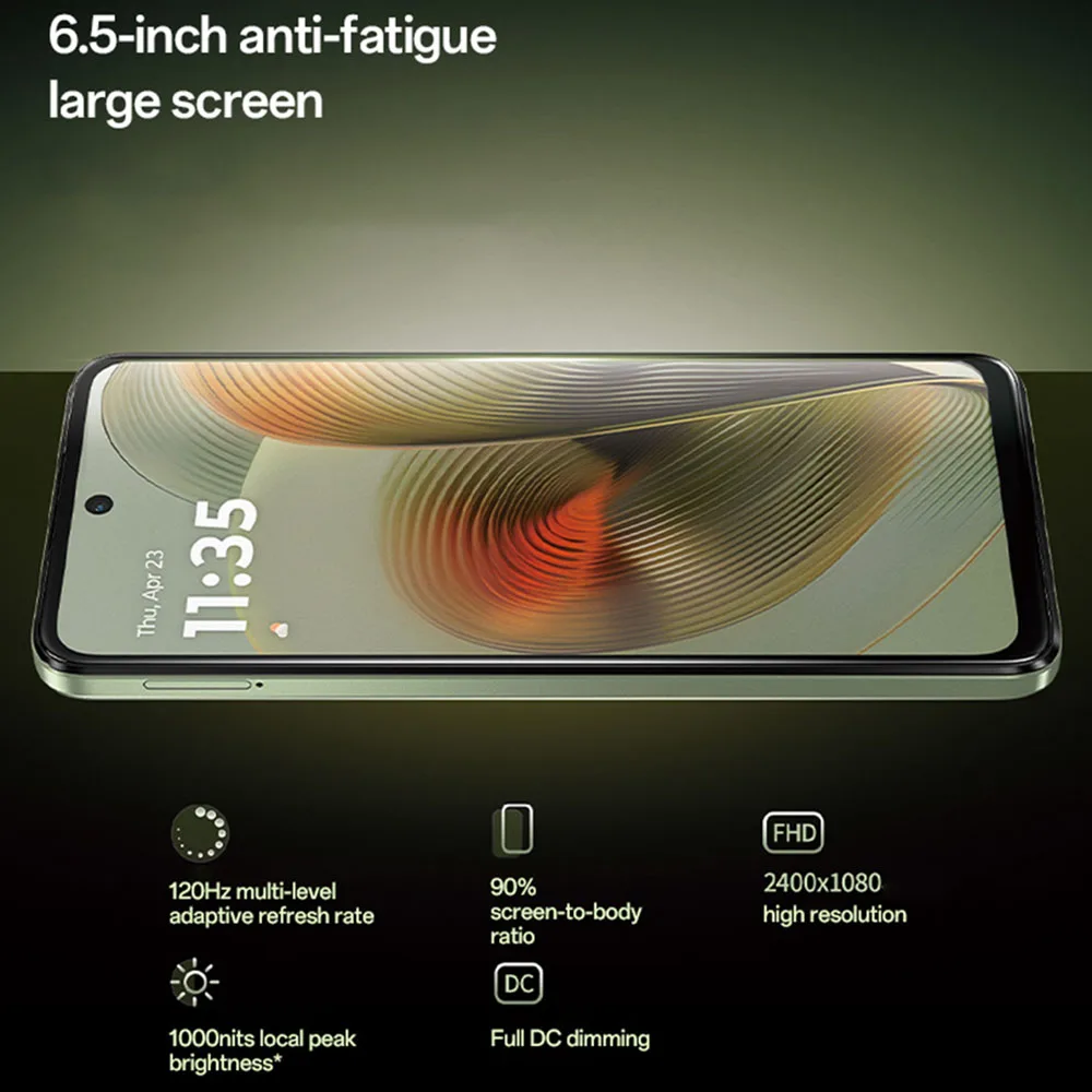 Motorola Moto G55 5G Smartphone 6.5'' 120Hz FHD+ Screen 50MP Dual OIS Camera Dimensity 7025 Octa Core 5000mAh Battery