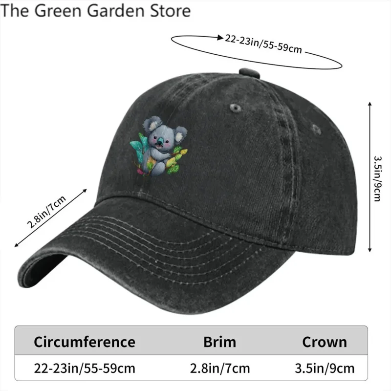 Cute Baseball Caps Peaked Cap Australian Koala Sun Shade Hats Men Women