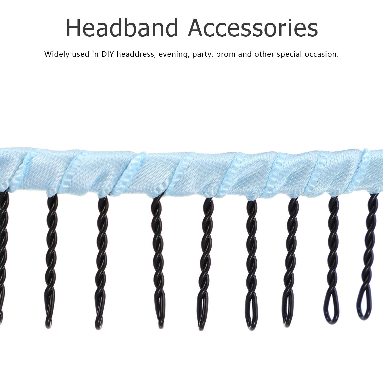 

8 Pcs Anti-slip Hairband Tooth Headwear Thin Headband Teeth Comb Embellished Universal Diy Plastic Plain Headbands