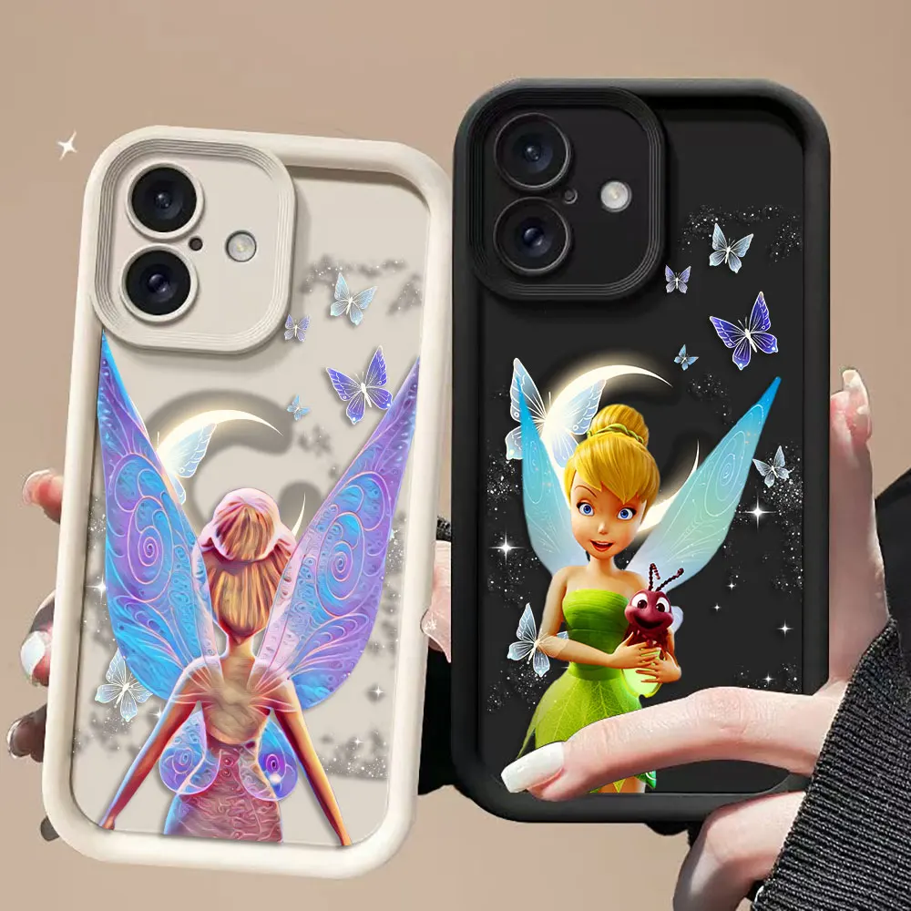 

Disney Tinker Bell Phone Case For VIVO V60 V21 V23 V23E V25 V27 V29 V30 V30E V40 SE V50 X80 X90 X100 X200 IQOOZ 10 Case Shell