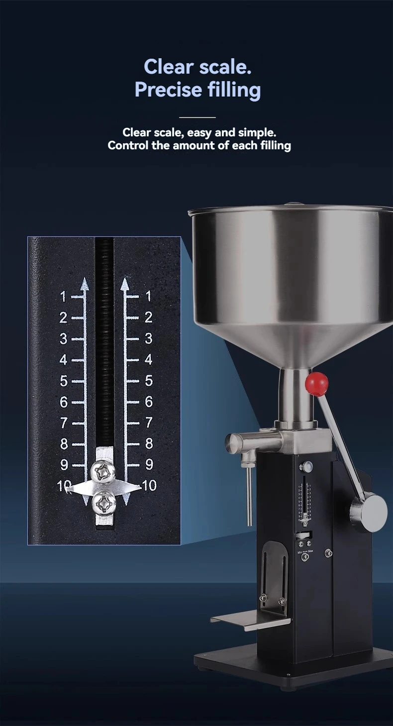 Ручная разливочная машина Небольшая ручная машина для наполнения количественного/жидкого/йогурта/ожоговой пасты/медового/шампуня/лосьона для ванны