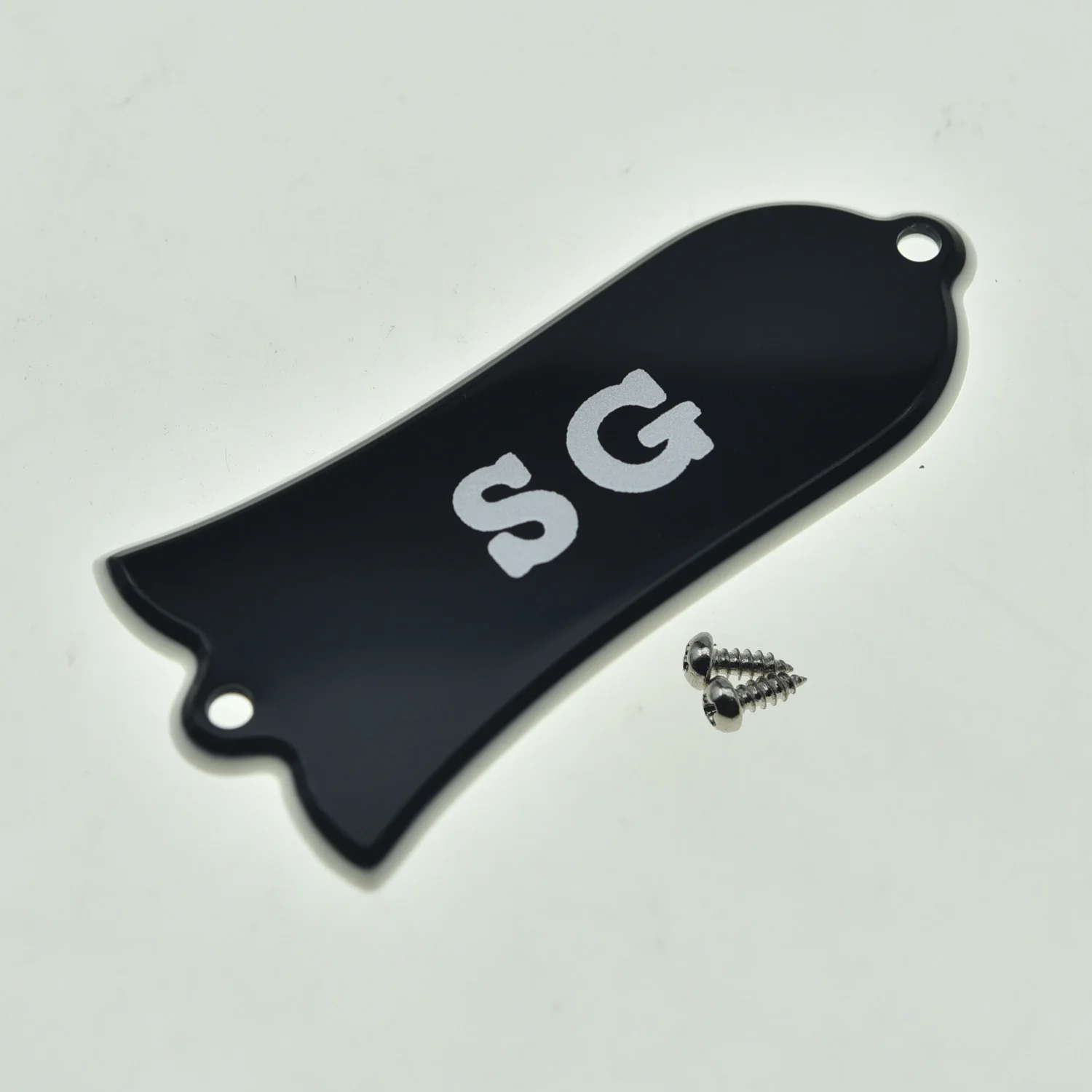KAISH Premium Silver Paint Truss Rod Cover with Stainless Steel Screws for Gibson LP Les Paul/SG/ES Electric/Acoustic Guitars - view 5