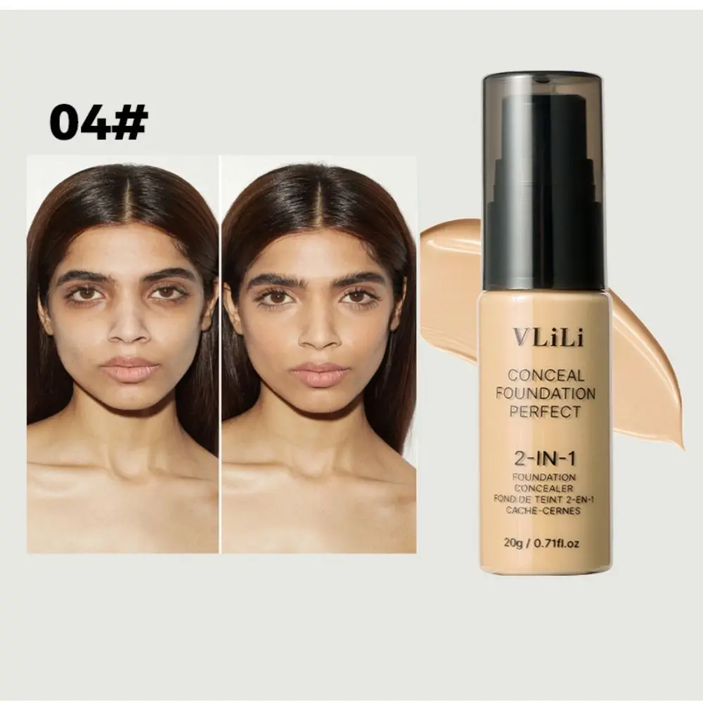 New Waterproof Liquid Foundation Matte Oil-Control Face Foundation Cream Sweat Proof Creamy Texture Foundation Concealer Cream