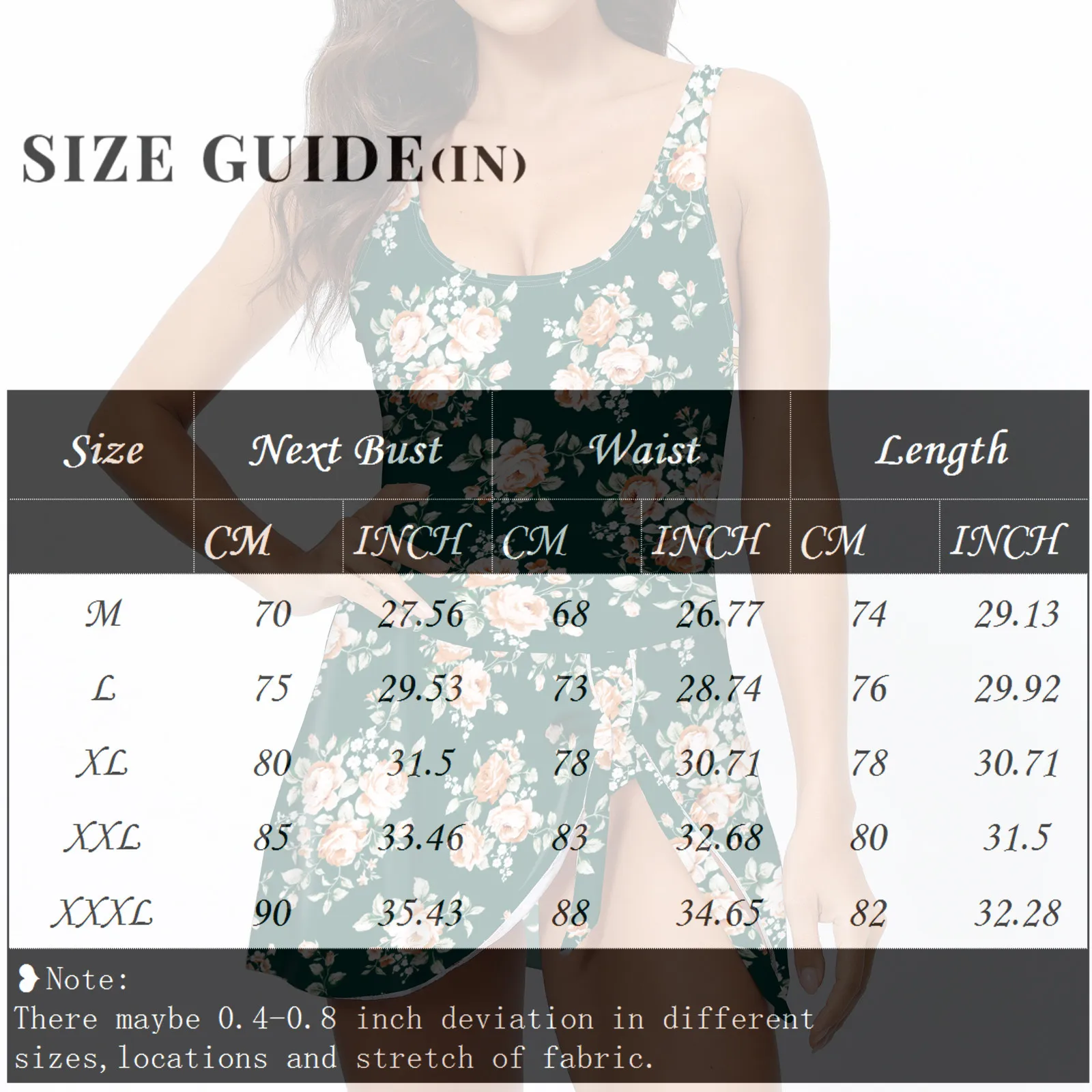 Women'S One-Piece Swimsuit Dress With Briefs Sexy High-Waisted Solid Color Printed Swimsuit With Breast Pads And No Underwire