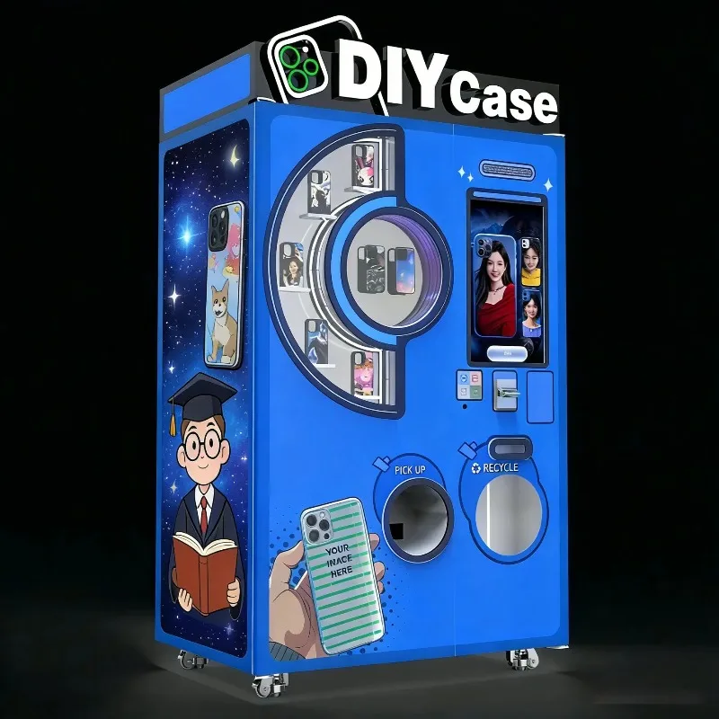 Fully Automatic DIY Commercial Instant DIY Mobile Phone Case Vending Machine FL Customized