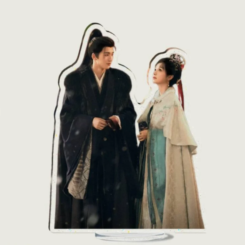 Zhang Linghe Tian Xiwei Deng Kai 12cm Stand Up TV Pursuit of Jade Drama Stills Humanoid Stop Sign Vehicles Car Decor Ornaments