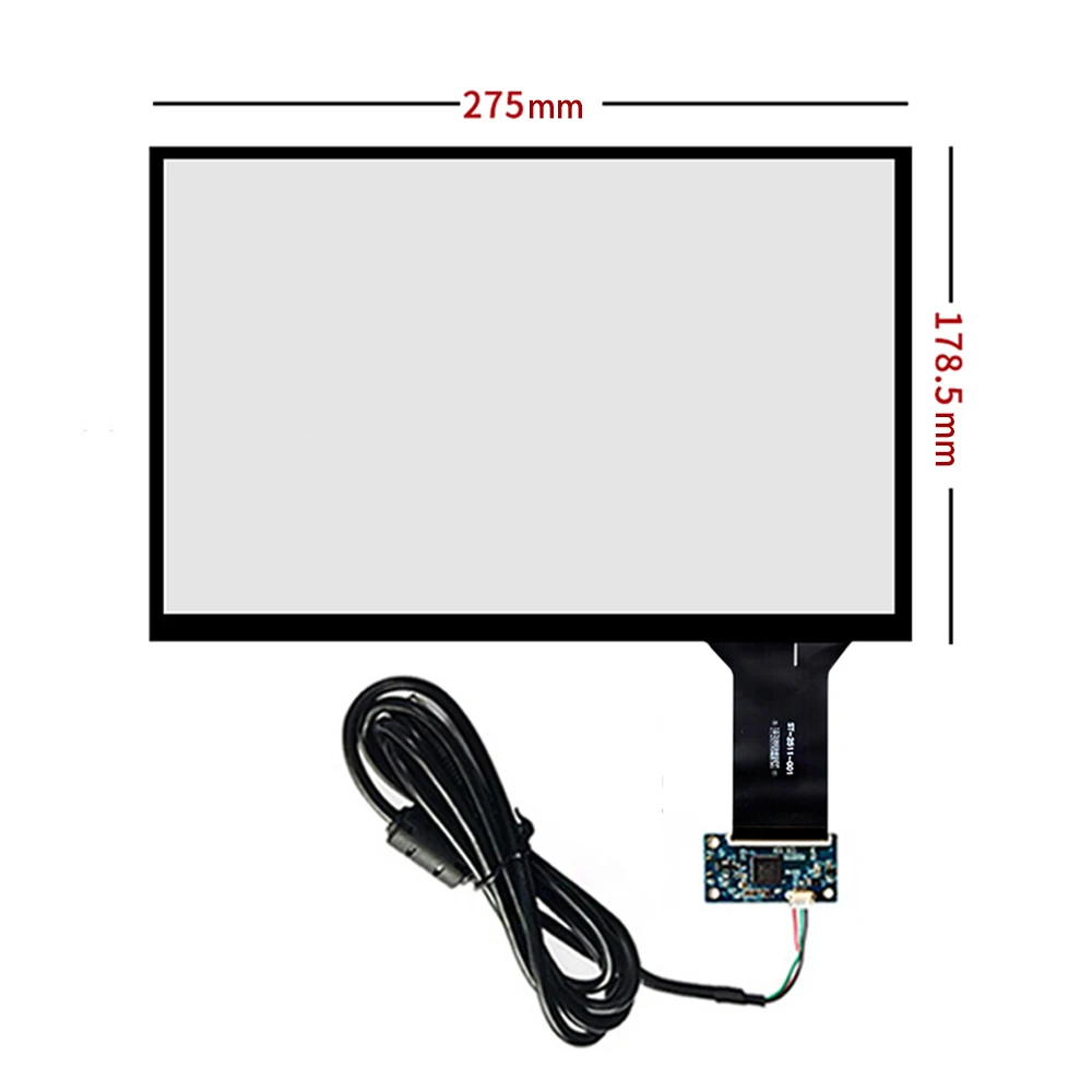 

New for 12.1inch 275X178mm Capacitive Touch Screen + USB Control Card Set Cable Plug and Play