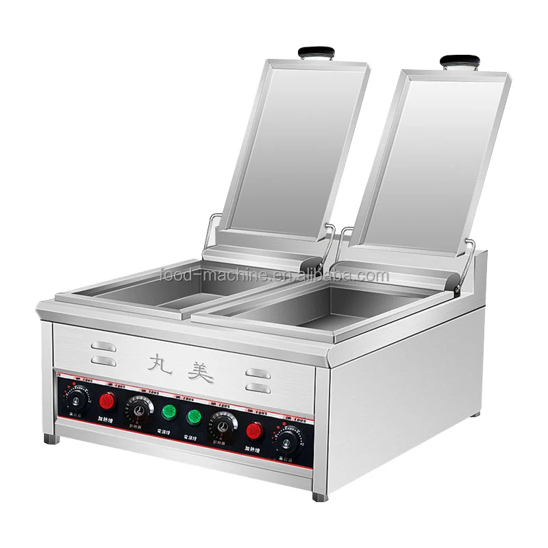 Mesin Penggorengan Listrik Kecil Berbahan Stainless Steel untuk Samosa, Spring Roll, Gyoza, dan Pangsit