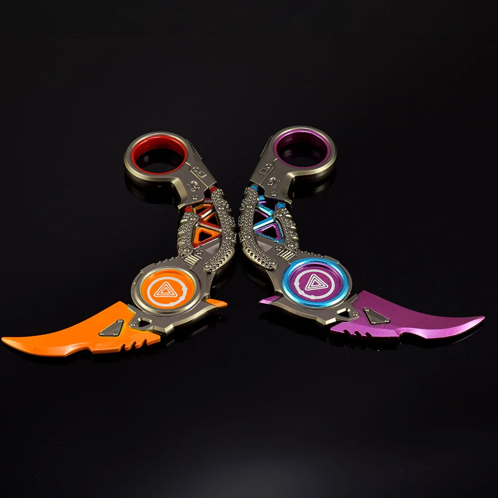 Apex Legends Raptor Karambit Knife Metal Model 15cm Outdoor Knives Toy Safety Sword Online Ninja Game Anime Sword Gift