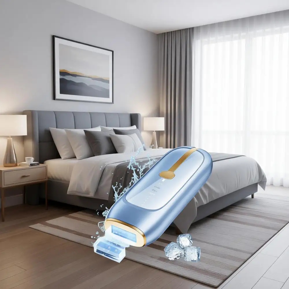 

Лазерный эпилятор IPL с охлаждением для домашнего использования (для женщин и мужчин), 1 000 000+ вспышек, безопасный и перманентный, альтернатива депиляции воском