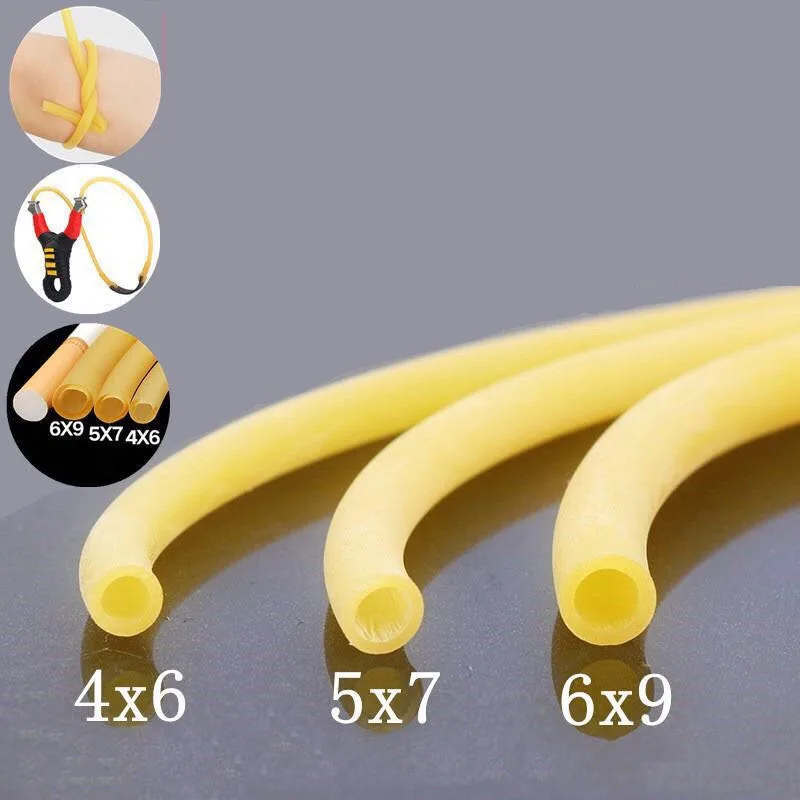 

10M Nature Latex Rubber Hoses High Resilient Elastic Soft Surgical Medical Tube Slingshot for Hunting Catapult Bow