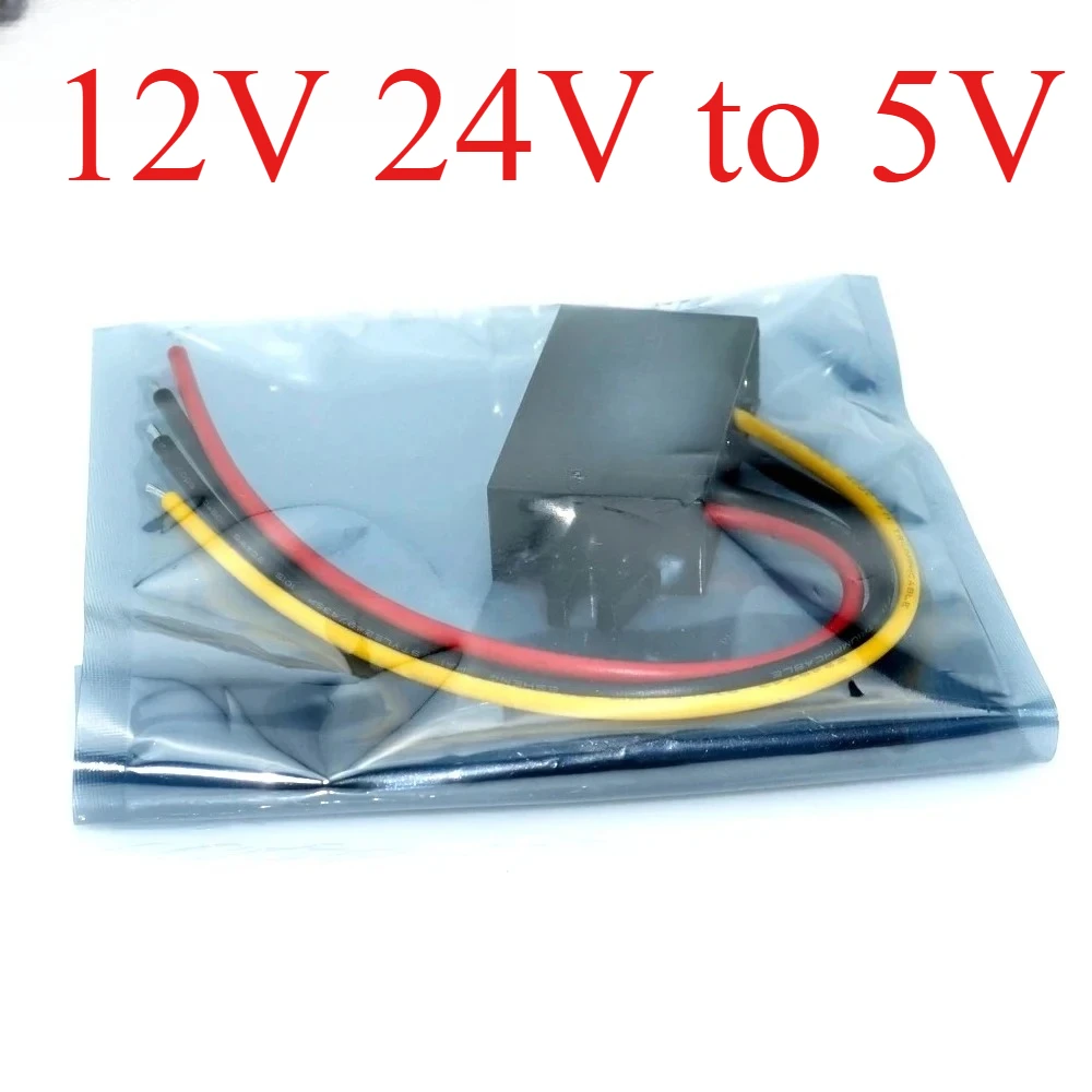 12V 24V to 5V 6A 30W DC DC Converter Car Power Converters Triple USB Output Power Adapter good
