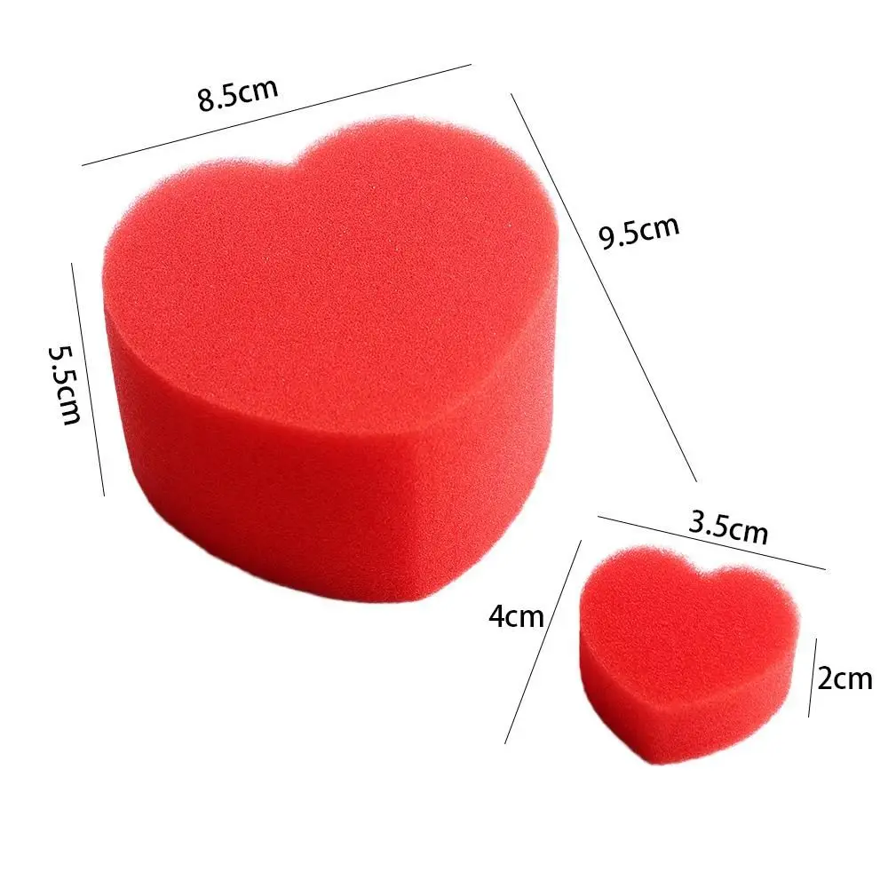 5pcs Hearts Sponge Finger Magic Magic Props Red Love Ball Party Trick Close Up Magic Tricks Gift For Kids Halloween Party Toy