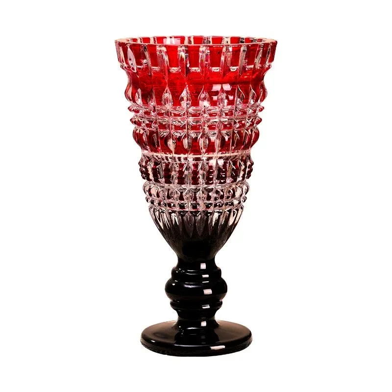 

European Light Luxury Hand-made Glass Vase Home Decoration
