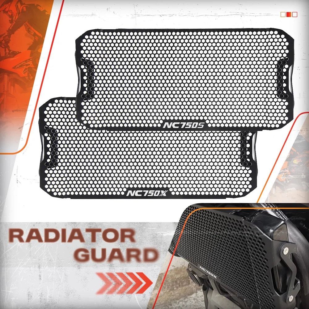 لهوندا NC750 NC750S NC750X NC 750S/X 2013-2024 2023 دراجة نارية المبرد الحرس مصبغة شواء برودة غطاء التبريد حامي