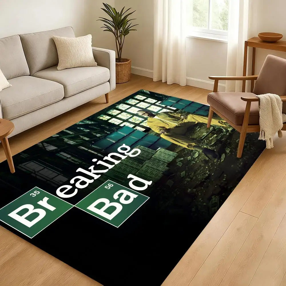 TV Breaking Bad Floor Mat Soft Thickened Absorbent Non-Slip Bedroom Living Room Door Mat Home Decor Flannel Rugs