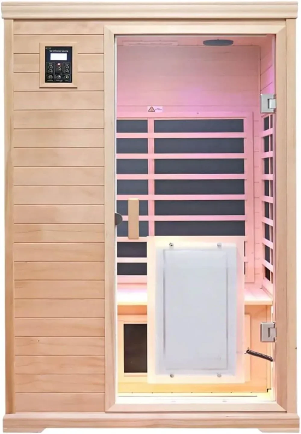 Far Infrared Sauna,Home Sauna,Low EMF Indoor Saunas for Home 2 Person 1,750watt,360° Surround Carbon Crystal Heating Panel