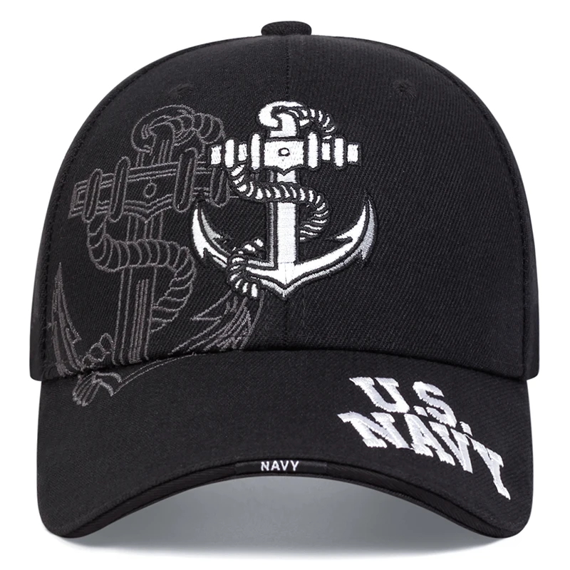 Unisex Anchor Embroidery Baseball Caps Spring and Autumn Outdoor Adjustable Casual Hats Sunscreen Hat