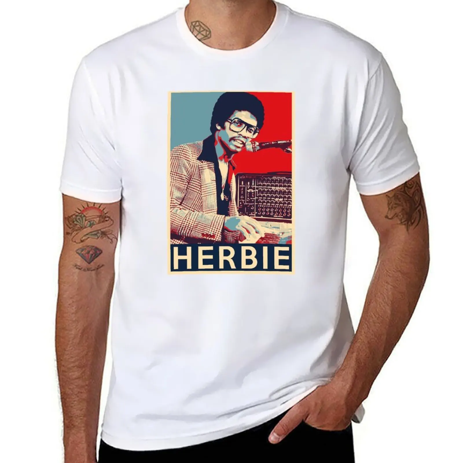 

Herbie Hancock Hope Poster - Sizes of Jazz Musician History T-Shirt man graphic t shirt essential t shirt T-Shirt