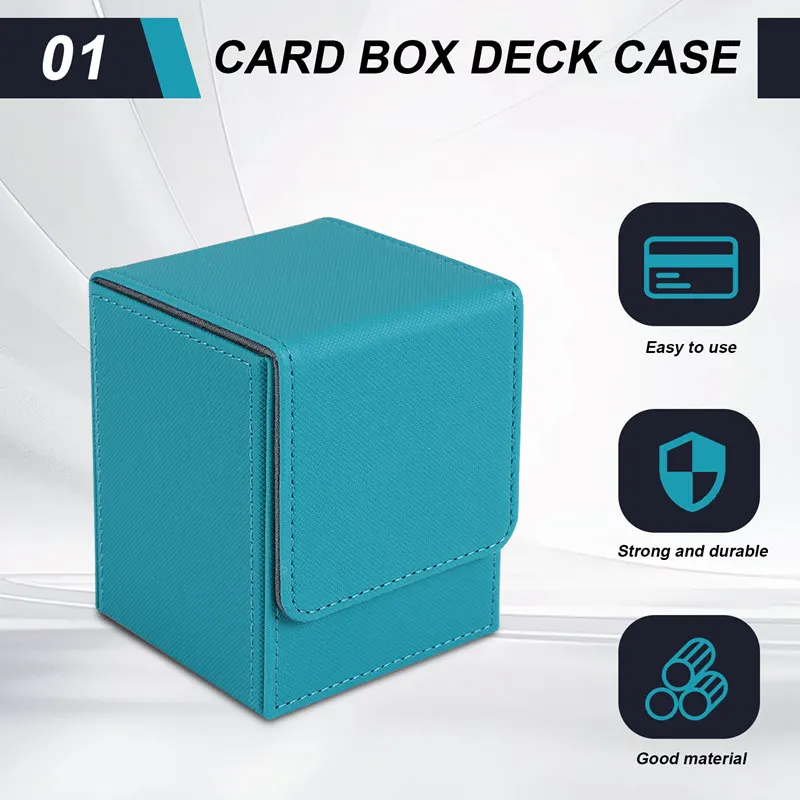 علبة البطاقات صندوق سطح السفينة الأكمام بطاقات سطح السفينة صندوق الألعاب لمجلدات Yugioh MTG: 100+