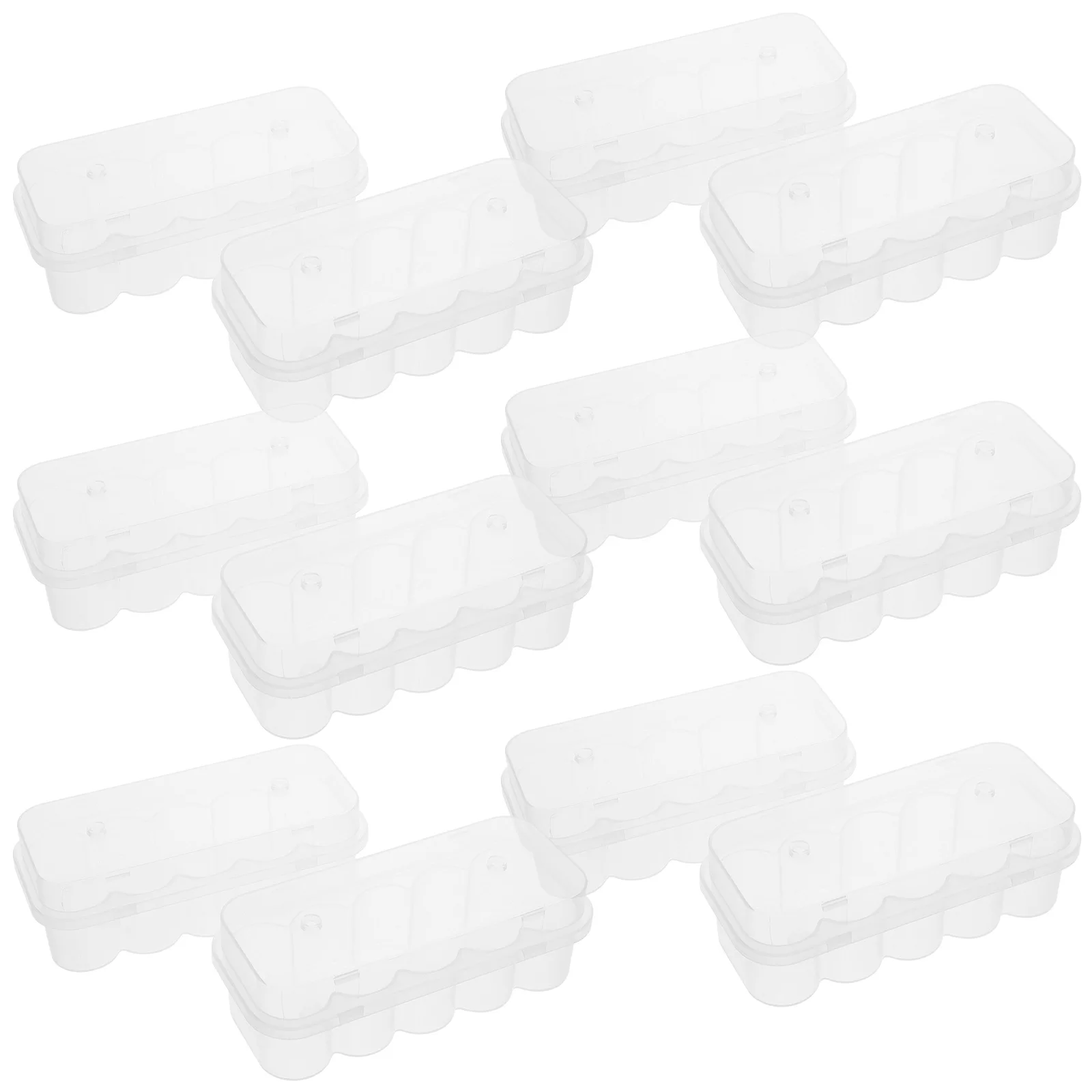 

20 Pcs Transparent Storage Box Freezer Resistant Vial ganizer Plastic Case for Test Tube Holder Sample Container Secure