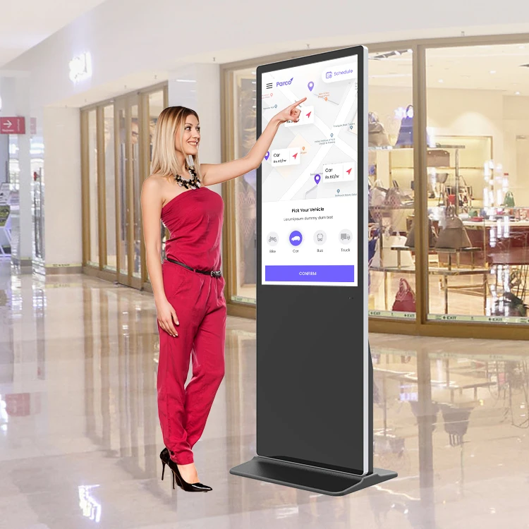 43Inch Shopping Center Standalone Advertising Equipments Digital Signage Floor Stand for Businesses