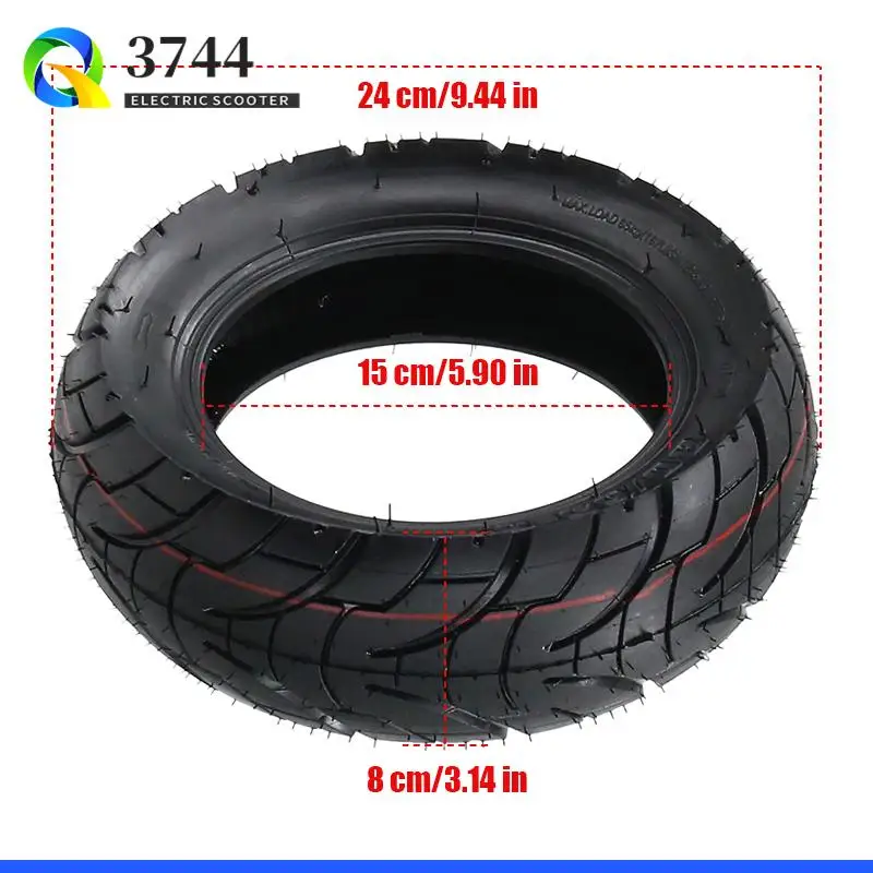 255x80 80/65-6 Tubeless City Road Tire For Kugoo/Pro Balance Car  Tyre Electric Scooter 10 Inch Wear-resistant Tires
