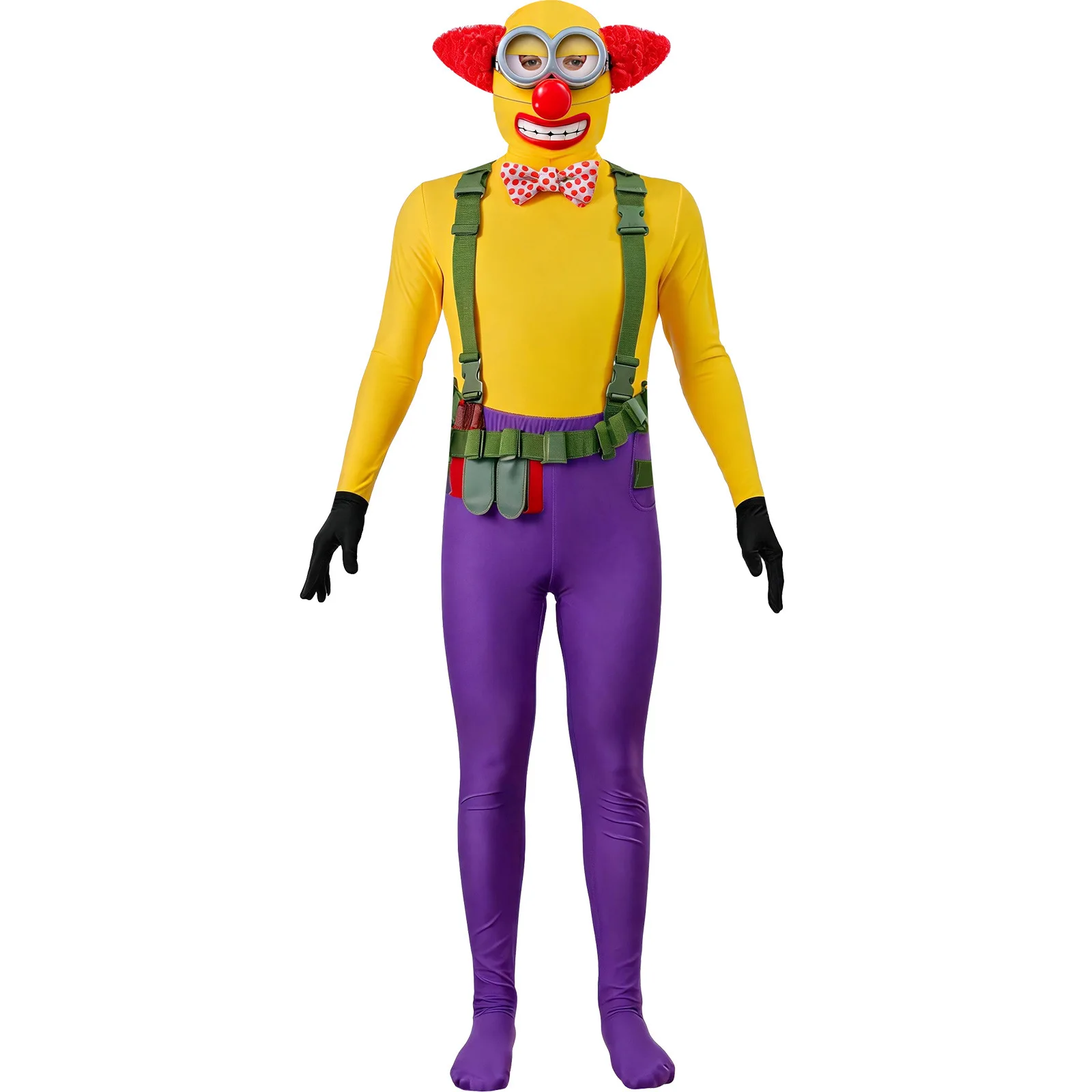 Minions Monsters Clown Jumpsuit Cosplay Costumes Movie Character Halloween Party Costume Performance Clothes for Adults