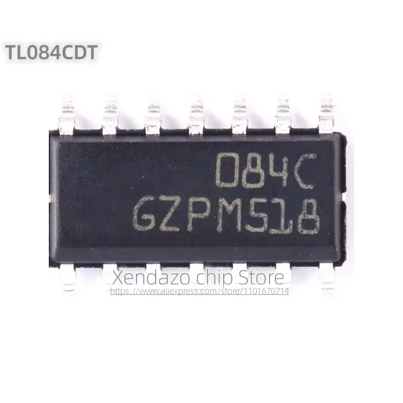 10pcs/lot TL084CDT 084C SOP-14 package Original genuine Operational amplifier chip