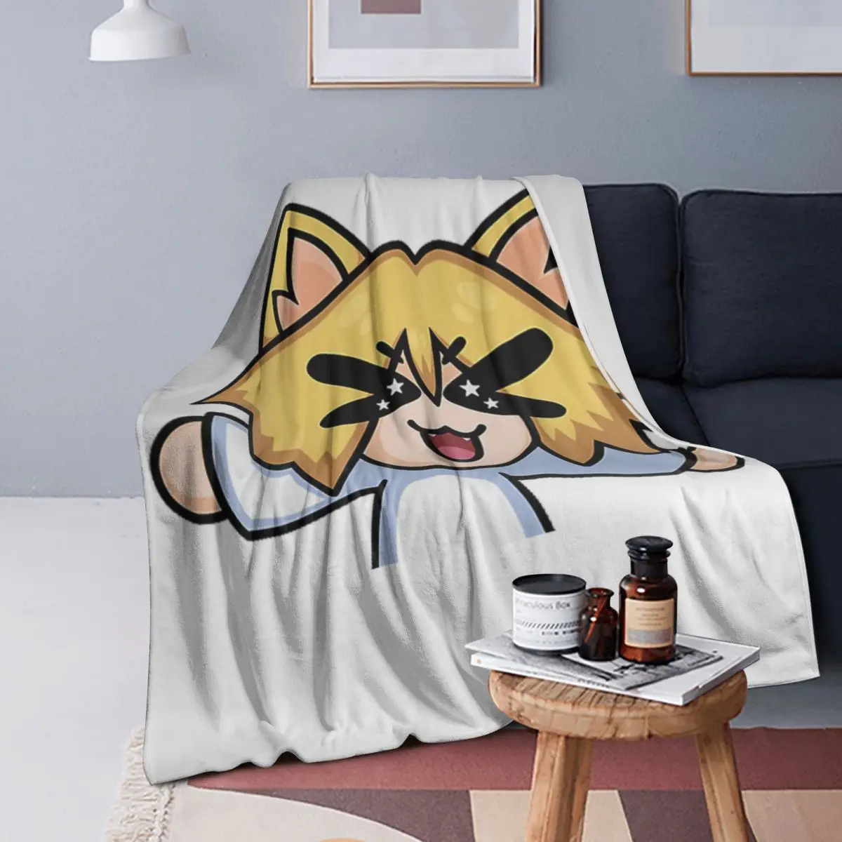 

Neco-Arc YELLING Blanket Soft Warm Flannel Throw Blanket Cover for Bed Living room Picnic Travel Home Couch