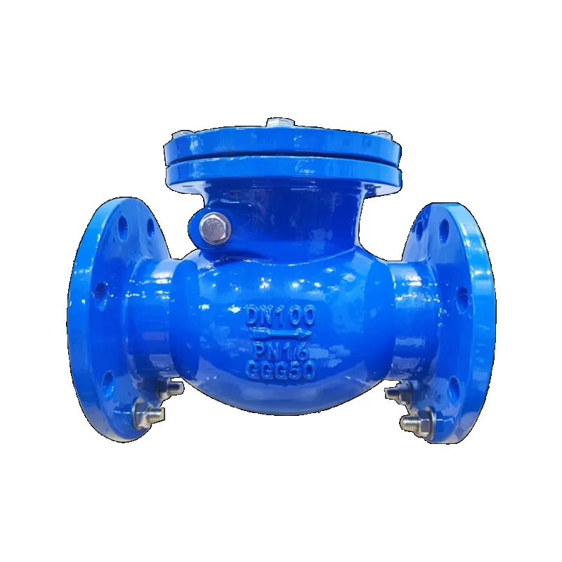 DN100 PN16 ductile iron manual swing check valve, check valve, DI ball check valve